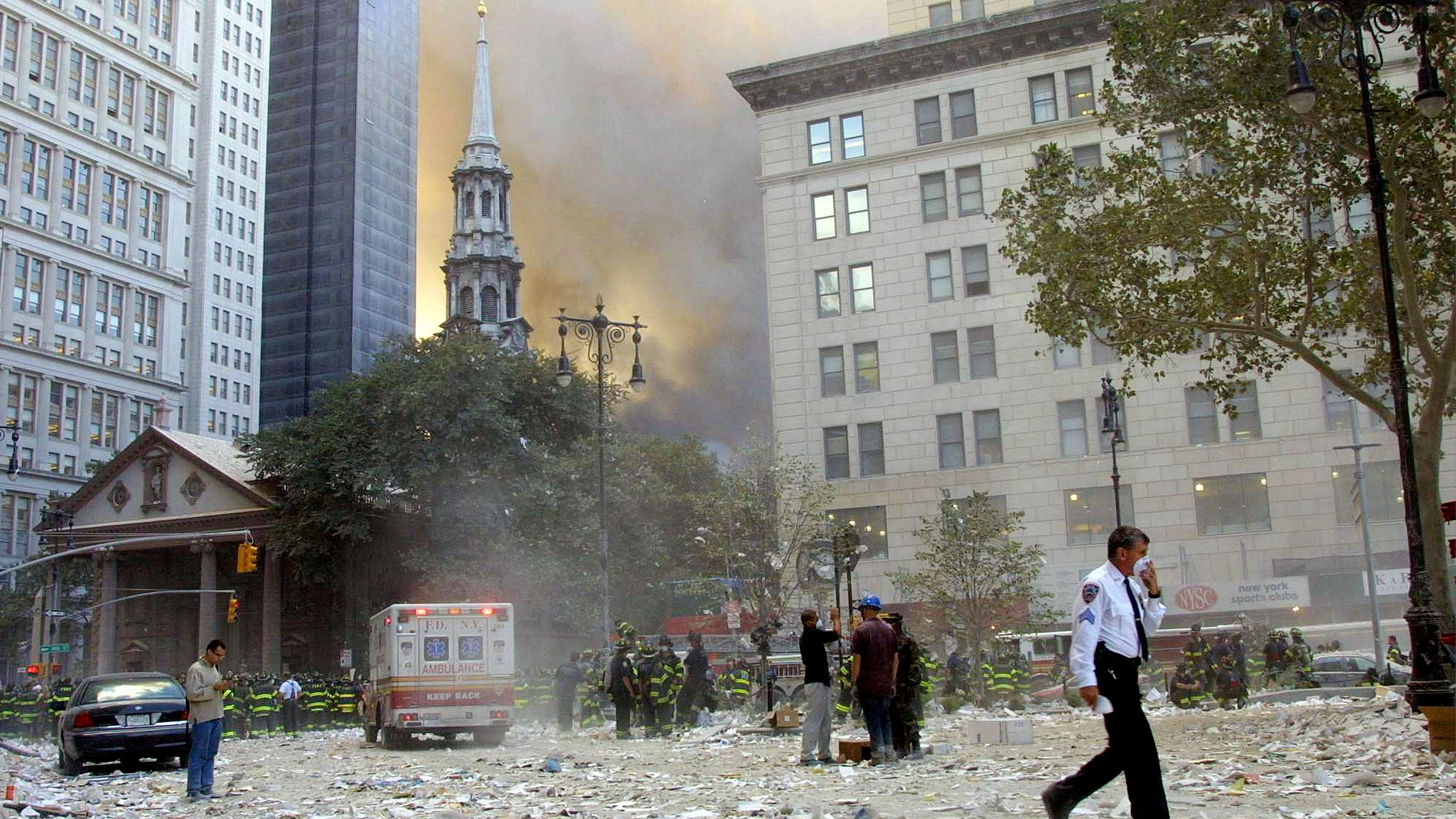 Imagen de archivo de las inmediaciones del World Trade Center tras los atentados de las Torres Gemelas