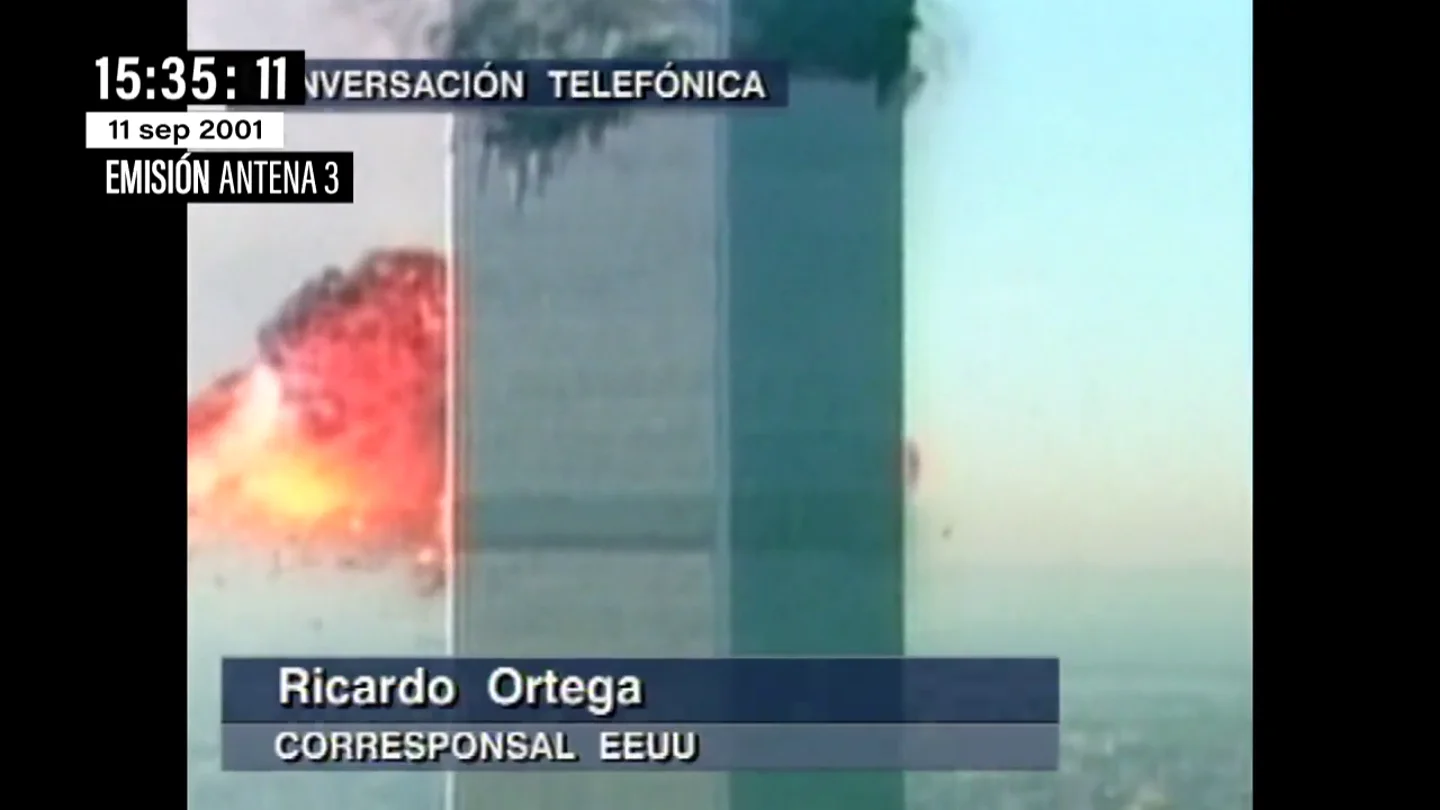 El momento en el que Matías Prats y Ricardo Ortega descubren en directo el 11S que eran dos aviones secuestrados con pasajeros El momento en el que Matías Prats y Ricardo Ortega descubren en directo el 11S que eran dos aviones secuestrados con pasajeros