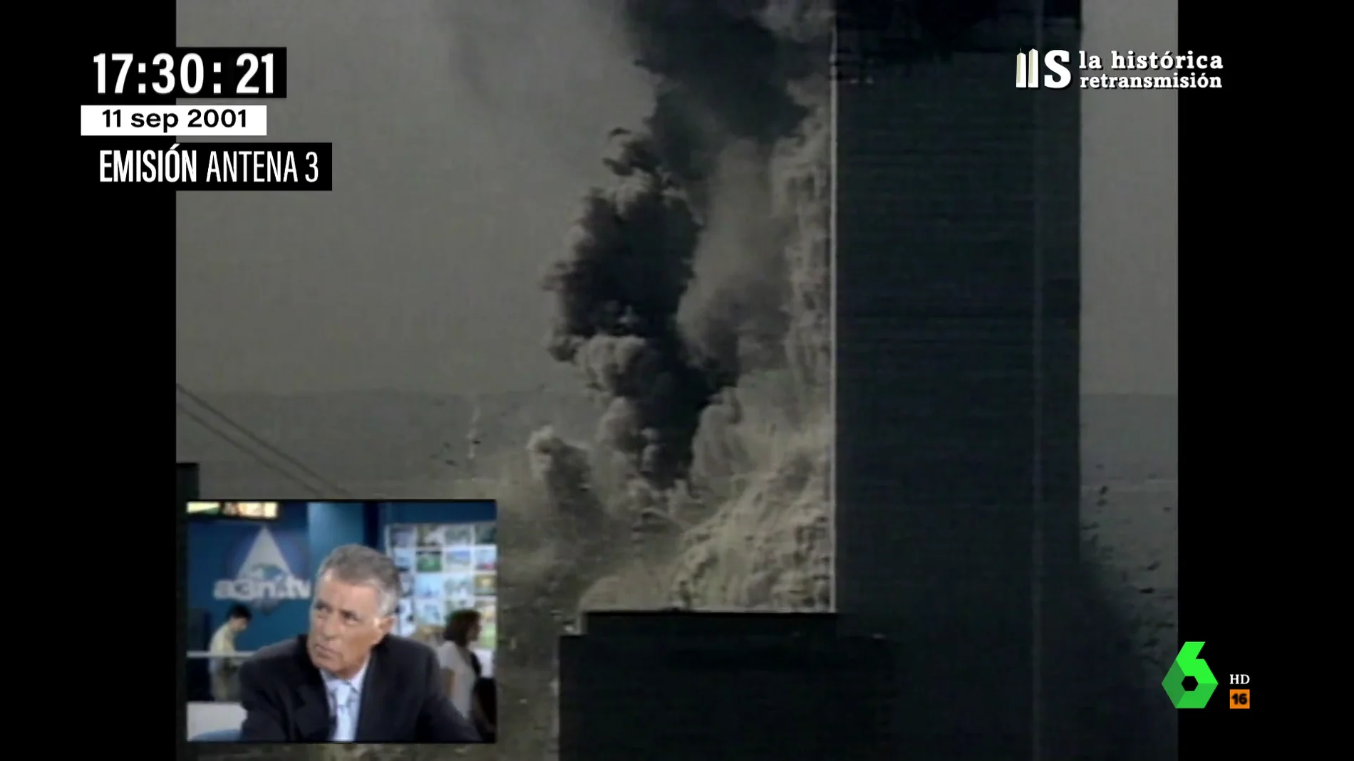 La reflexión de Jesús Hermida en pleno atentado del 11S: "Esto es el Apocalipsis, esto es la guerra"