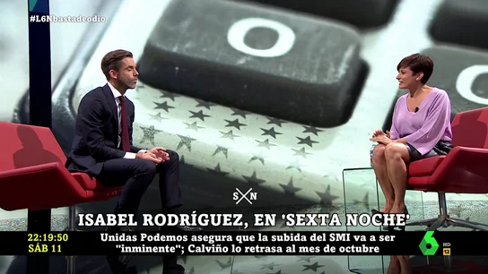 Isabel Rodríguez en laSexta Noche Isabel Rodríguez en laSexta Noche