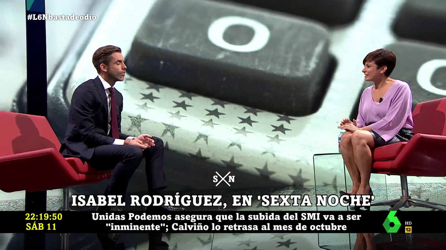 Isabel Rodríguez en laSexta Noche Isabel Rodríguez en laSexta Noche