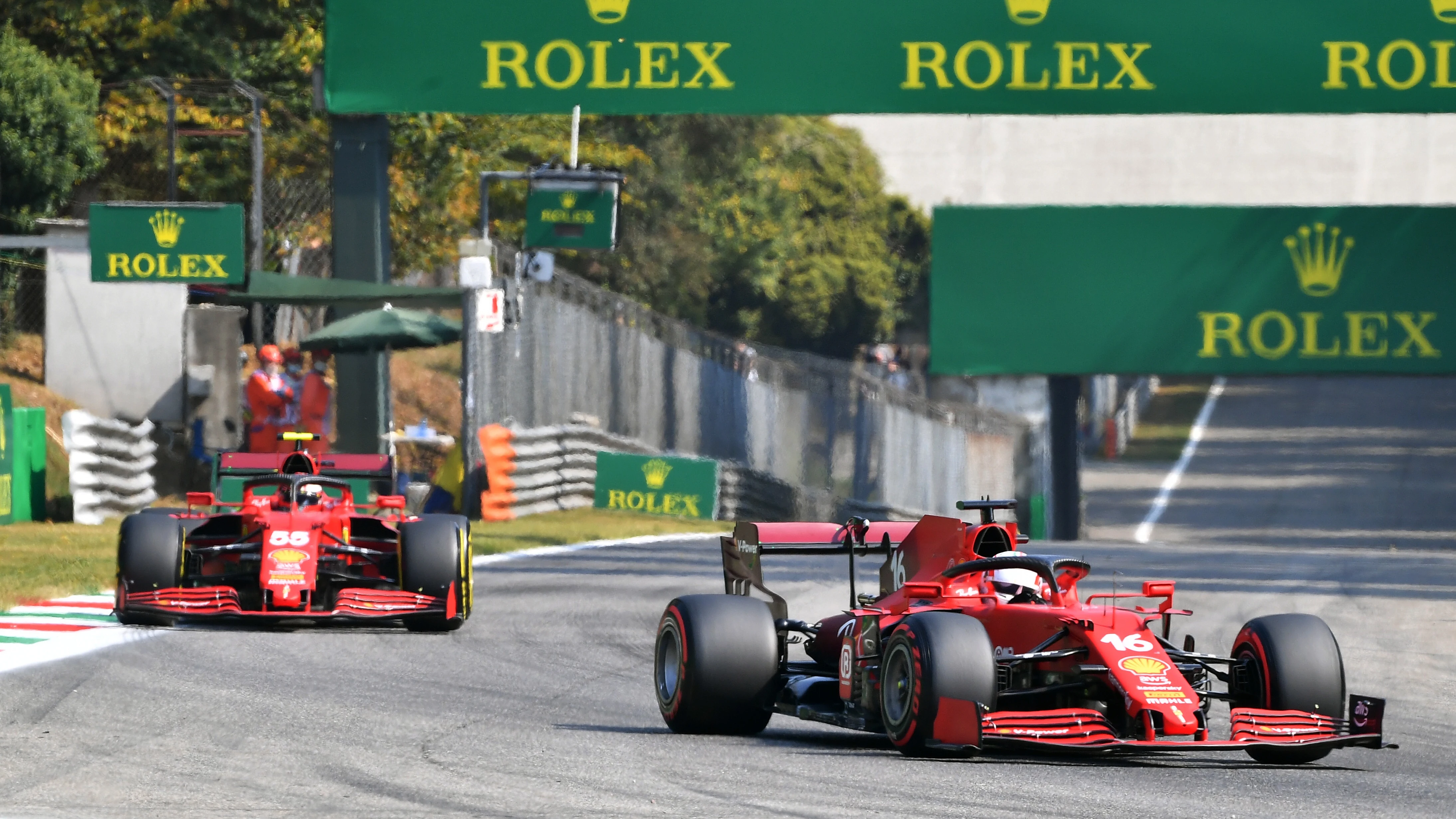 Carlos Sainz y Charles Leclerc