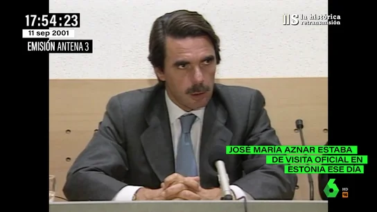 Estas fueron las primeras palabras de José María Aznar sobre el 11S: "No se debe distinguir entre terroristas" Estas fueron las primeras palabras de José María Aznar sobre el 11S: "No se debe distinguir entre terroristas"