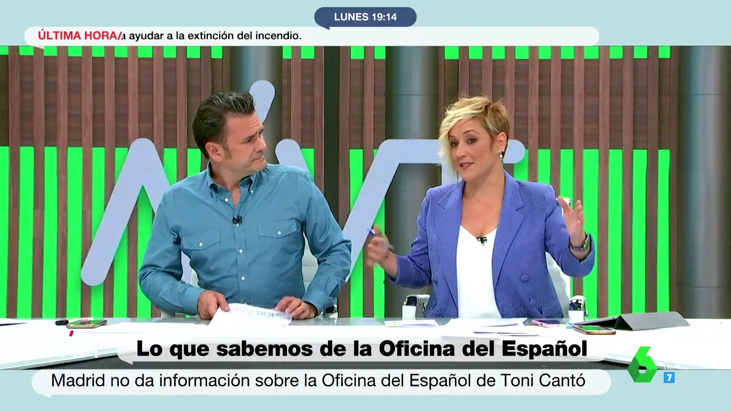 La reflexión de Cristina Pardo sobre la Oficina del Español: "Parece que se querían quitar de encima a Toni Cantó" La reflexión de Cristina Pardo sobre la Oficina del Español: "Parece que se querían quitar de encima a Toni Cantó"