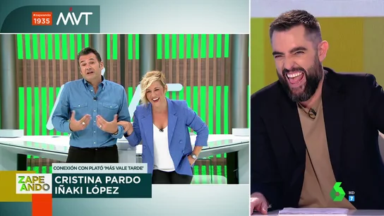 El susto de Iñaki López que desata las risas de Cristina Pardo al conectar en directo con Zapeando El susto de Iñaki López que desata las risas de Cristina Pardo al conectar en directo con Zapeando