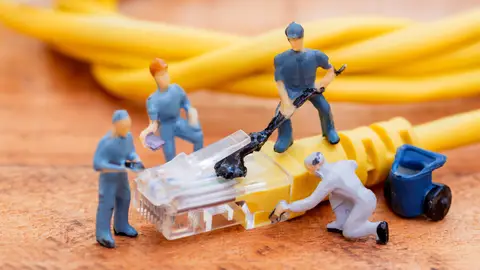 Trabajadores en miniatura Trabajadores en miniatura
