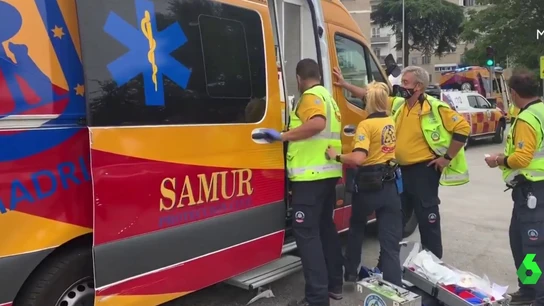 Sanitarios del Samur en el lugar de los hechos Sanitarios del Samur en el lugar de los hechos