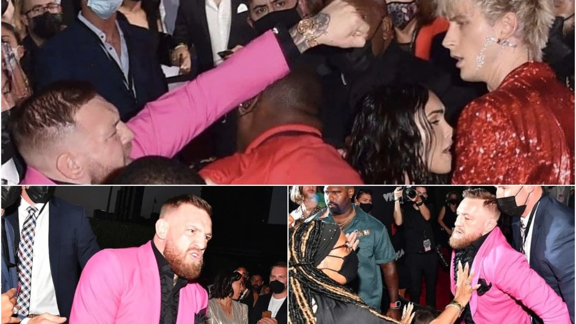 McGregor se pelea con Machine Gun Kelly, novio de Megan Fox, en la entrega de los McGregor se pelea con Machine Gun Kelly, novio de Megan Fox, en la entrega de los