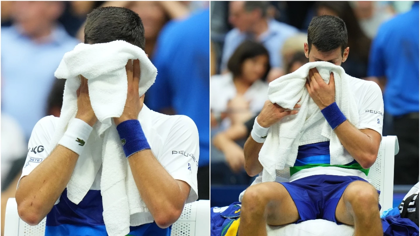 Novak Djokovic rompió a llorar en plena final del US Open Novak Djokovic rompió a llorar en plena final del US Open