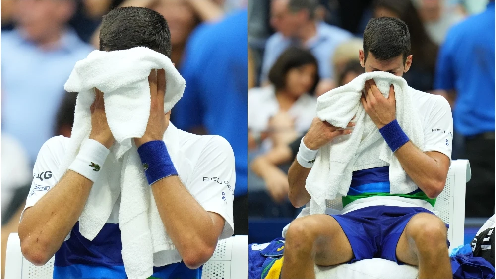 Novak Djokovic rompió a llorar en plena final del US Open