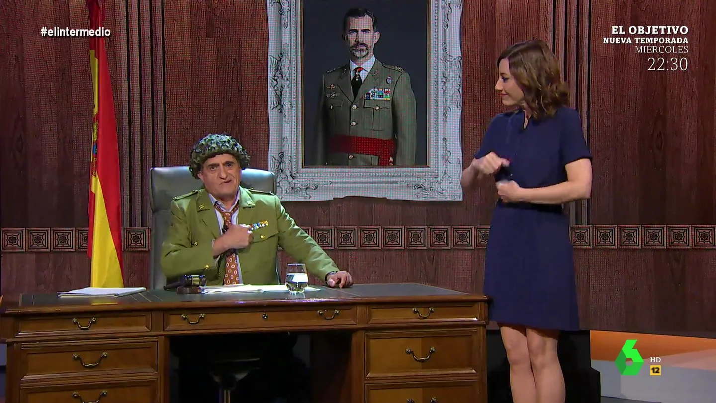 Wyoming escenifica en El Intermedio cómo sería la justicia si estuviera controlada por los militares Wyoming escenifica en El Intermedio cómo sería la justicia si estuviera controlada por los militares