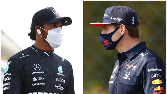Lewis Hamilton y Max Verstappen Lewis Hamilton y Max Verstappen