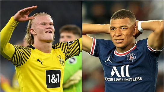 Erling Haaland y Kylian Mbappé Erling Haaland y Kylian Mbappé