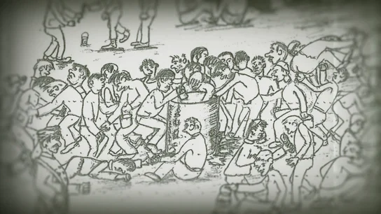 El sobrecogedor dibujo de un prisionero de un campo de concentración del franquismo El sobrecogedor dibujo de un prisionero de un campo de concentración del franquismo