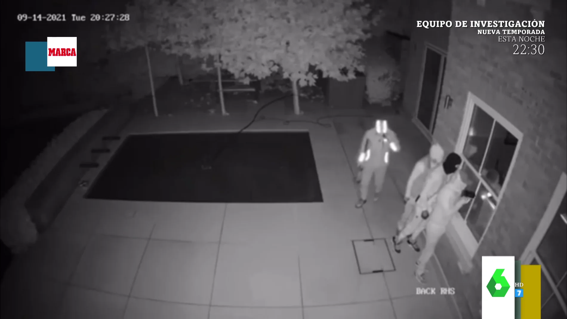 El impactante vídeo de la cámara de seguridad de la casa del futbolista Reece James mientras le robaban