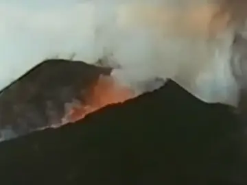 Imagen de archivo de la erupción del volcán Teneguía