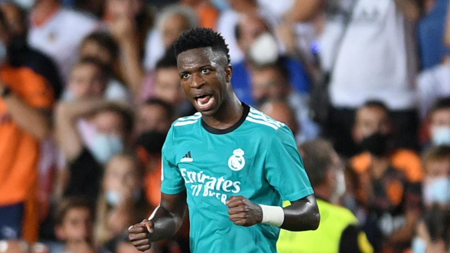 Vinicius celebra un gol con el Real Madrid Vinicius celebra un gol con el Real Madrid