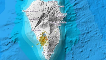 Imagen del terremoto más fuerte sentido en La Palma, de cuatro grados