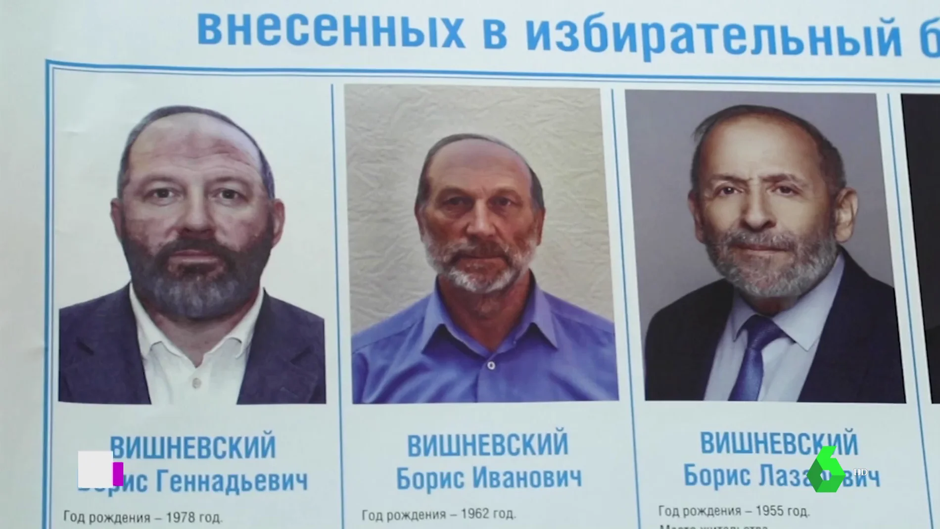 Candidatos 'clonados' en Rusia