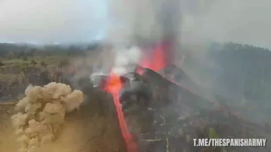 Imágenes aéreas de la erupción del volcán de La Palma Imágenes aéreas de la erupción del volcán de La Palma
