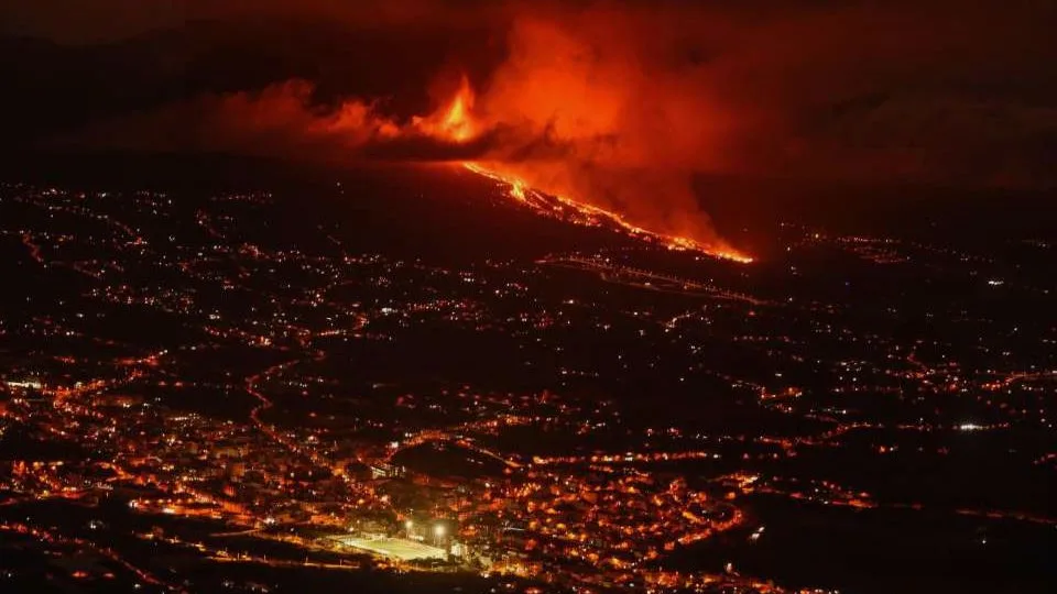 Erupción del volcán en La Palma