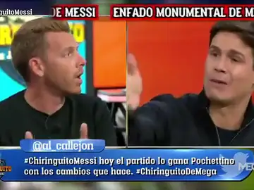 Tenso cara a cara entre Jota Jordi y Edu Aguirre tras el enfado de Messi con Pochettino: &quot;¿Le compensa quitarle?&quot;