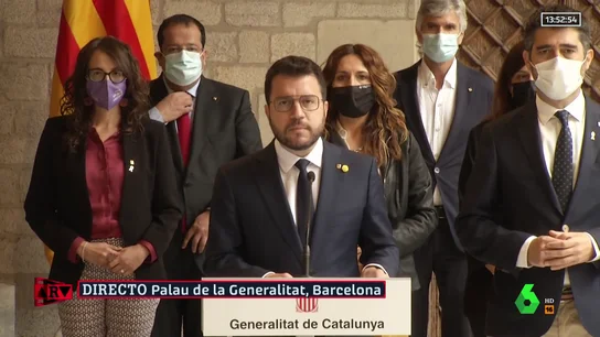 El president del Govern, Pere Aragonès El president del Govern, Pere Aragonès