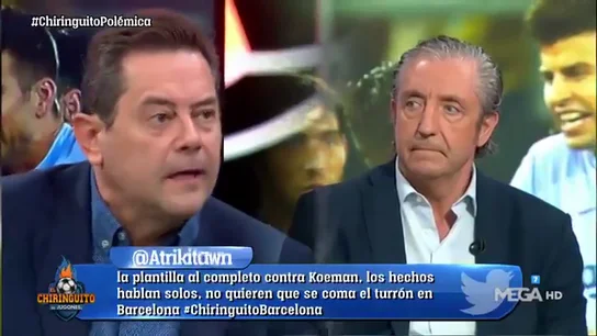 Tomás Roncero se desata en 'El Chiringuito': "El Barça me da pena" Tomás Roncero se desata en 'El Chiringuito': "El Barça me da pena"