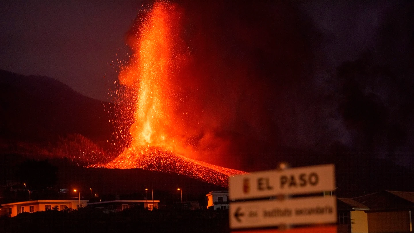 Imagen del volcán de La Palma Imagen del volcán de La Palma