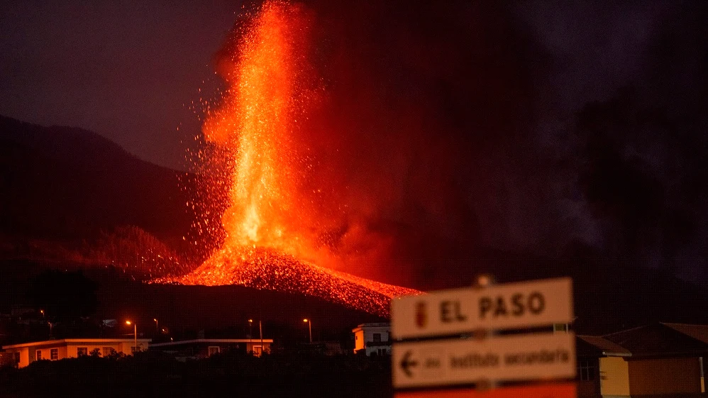 Imagen del volcán de La Palma