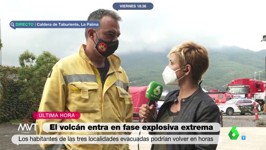 El estremecedor relato del jefe de Emergencias de Bomberos de Gran Canaria: "Notas en el cuerpo la onda expansiva del volc&aacute;n"