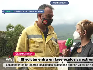 El estremecedor relato del jefe de Emergencias de Bomberos de Gran Canaria: &quot;Notas en el cuerpo la onda expansiva del volcán&quot;
