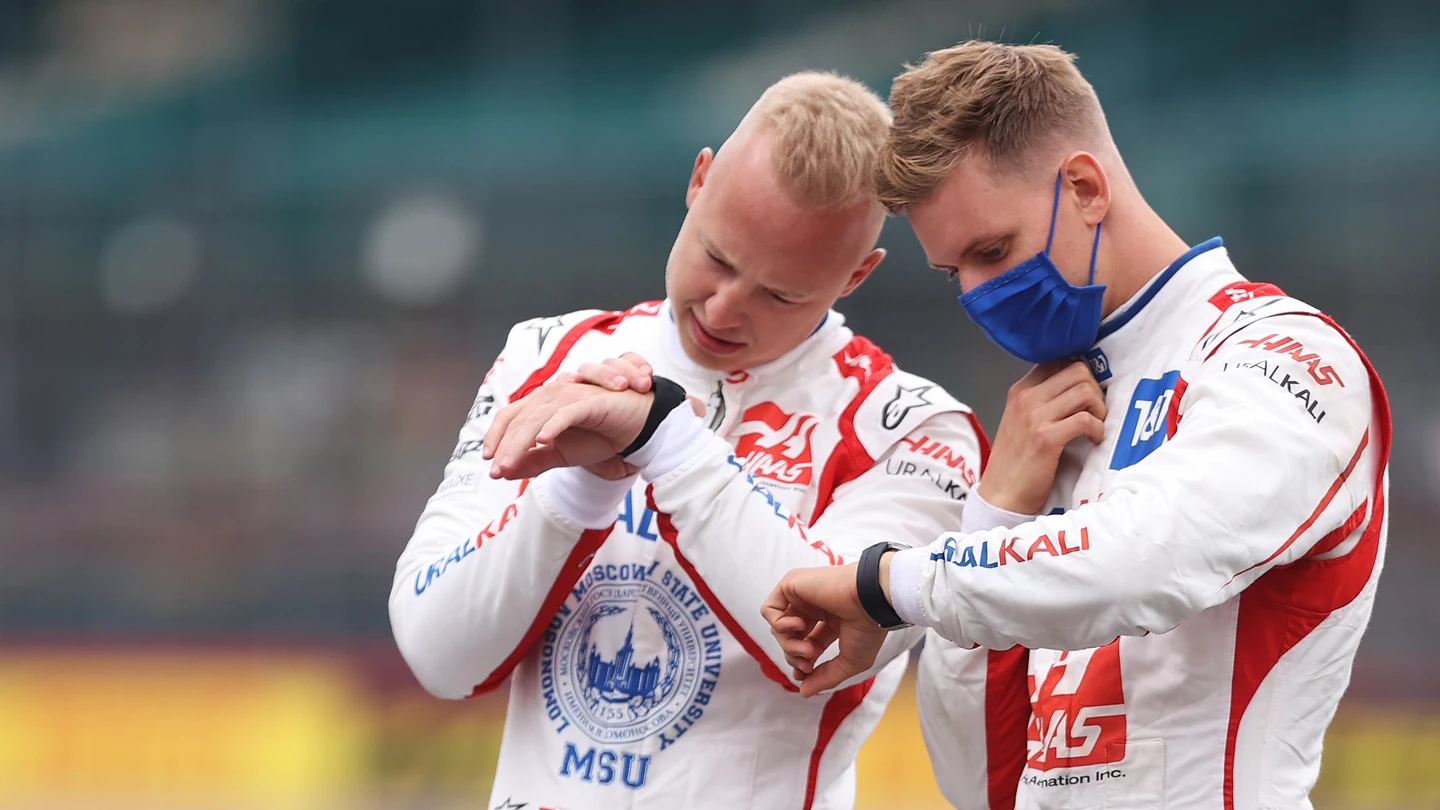 Nikita Mazepin y Mick Schumacher Nikita Mazepin y Mick Schumacher