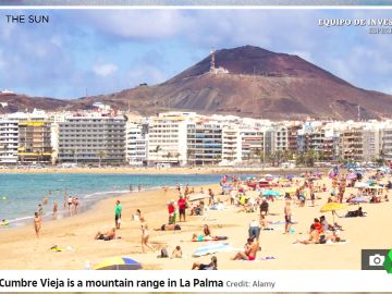 El error del diario británico 'The Sun' al informar de la erupción del volcán de la Palma