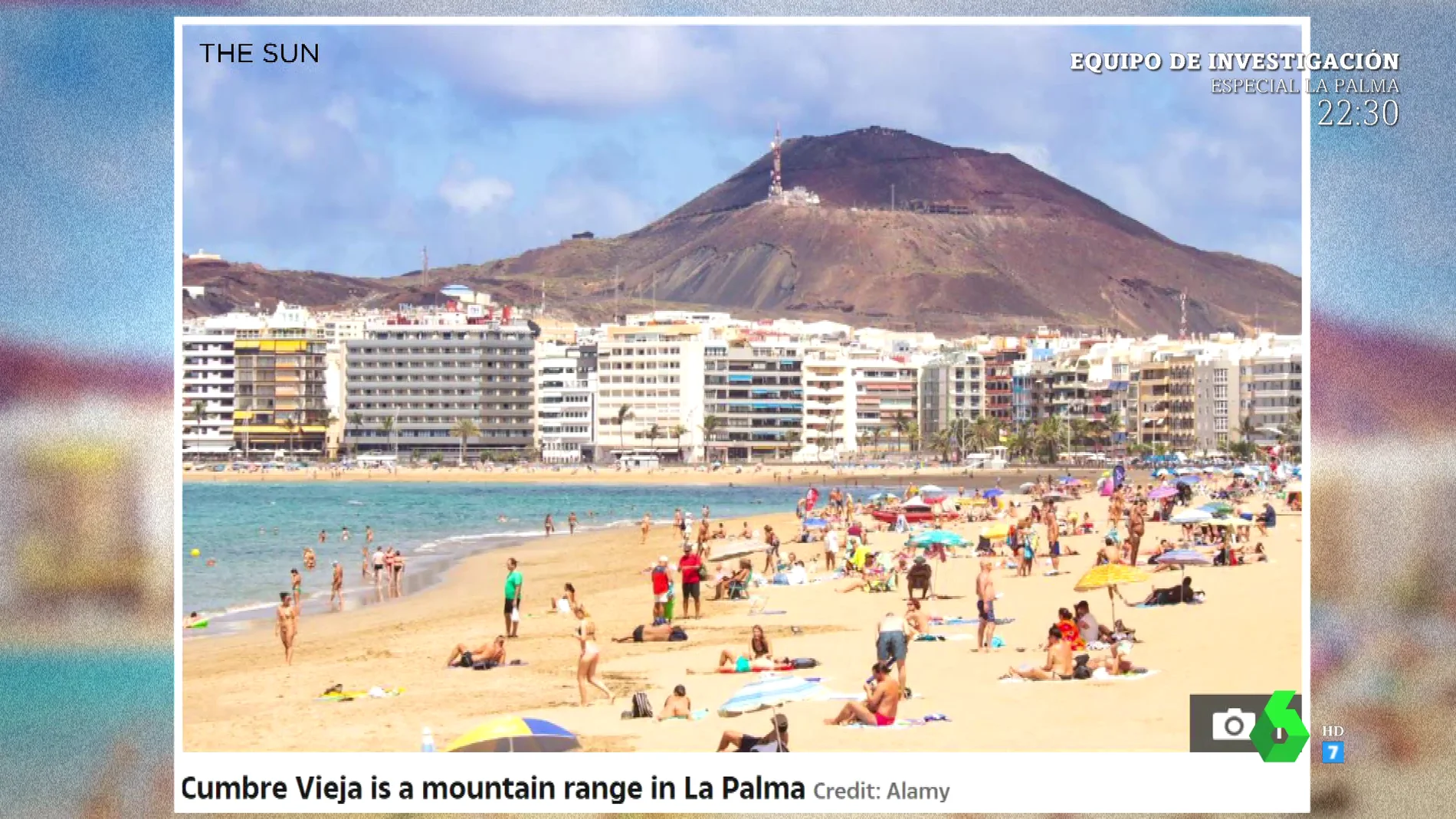 El error del diario británico 'The Sun' al informar de la erupción del volcán de la Palma