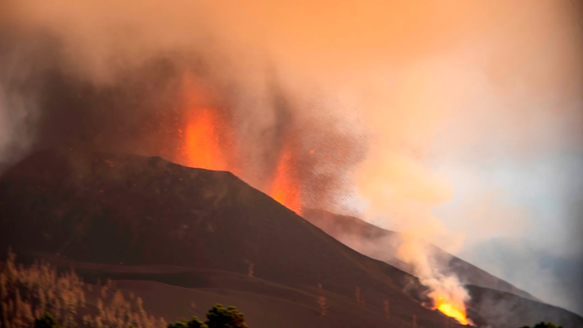 Imagen del volcán de La Palma