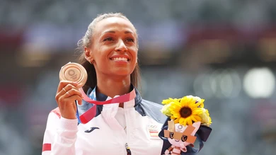 Ana Peleteiro, con su bronce olímpico Ana Peleteiro, con su bronce olímpico