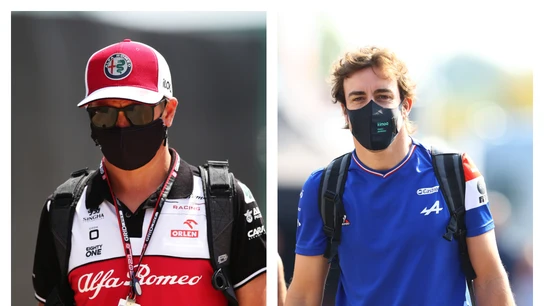 Kimi Raikkonen y Fernando Alonso Kimi Raikkonen y Fernando Alonso