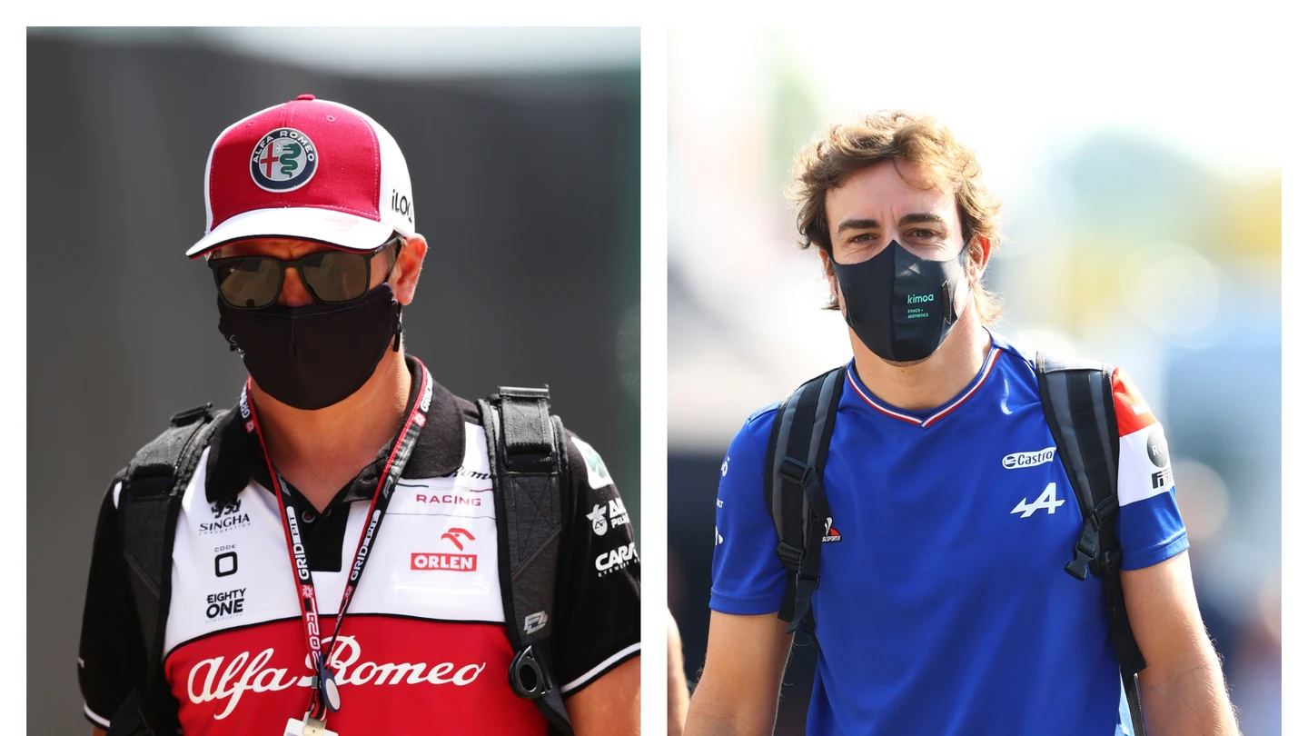 Kimi Raikkonen y Fernando Alonso Kimi Raikkonen y Fernando Alonso