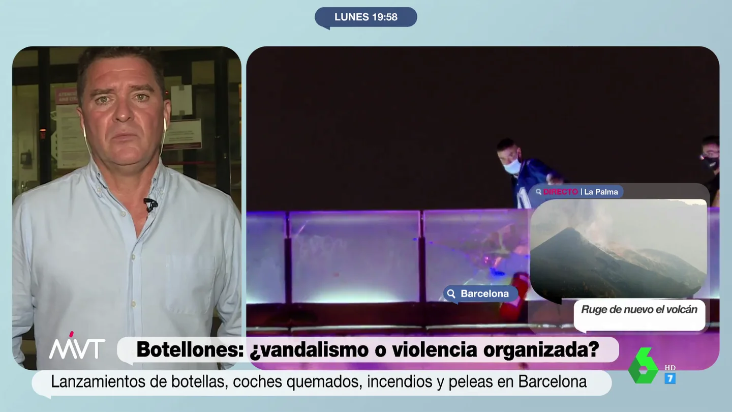 Carlos Quílez desgrana quiénes están detrás de la violencia en los botellones de Barcelona: "Son personas fichadas" Carlos Quílez desgrana quiénes están detrás de la violencia en los botellones de Barcelona: "Son personas fichadas"