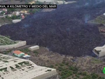 Colada de lava en La Palma