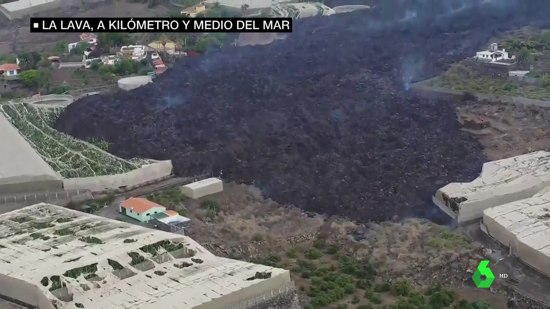 Colada de lava en La Palma