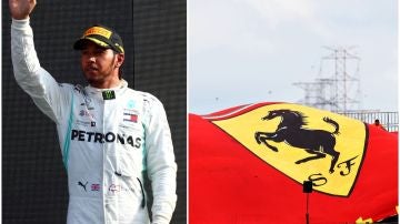 Lewis Hamilton y Ferrari