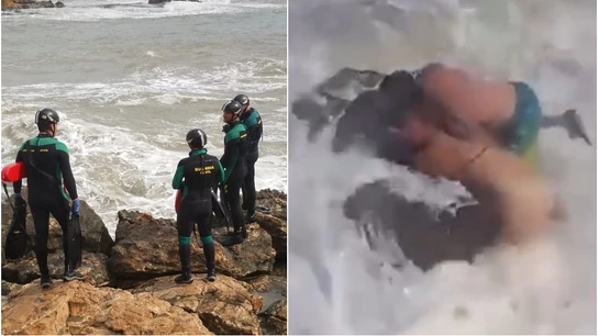 Mueren dos profesores de fitness tras ser engullidos por las olas en Torrevieja Mueren dos profesores de fitness tras ser engullidos por las olas en Torrevieja