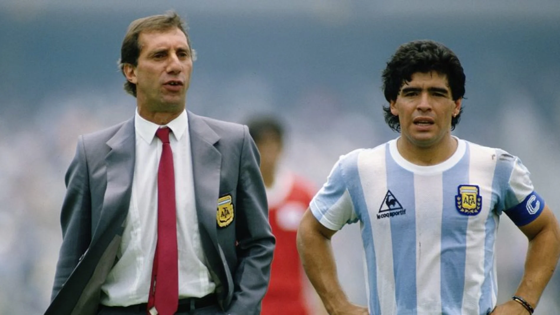 Bilardo y Maradona en México 86