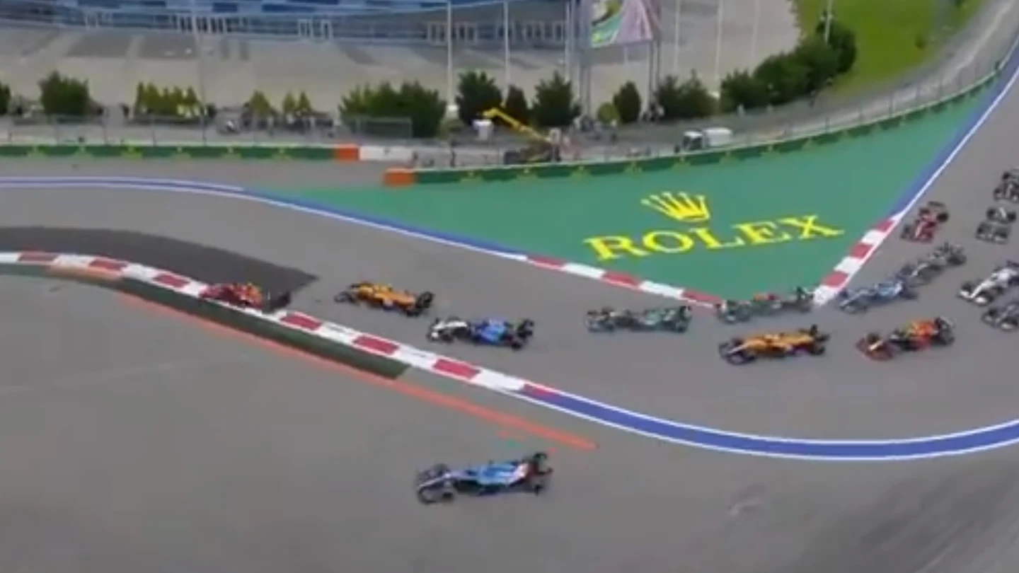 La 'pillería' de Fernando Alonso en Rusia La 'pillería' de Fernando Alonso en Rusia
