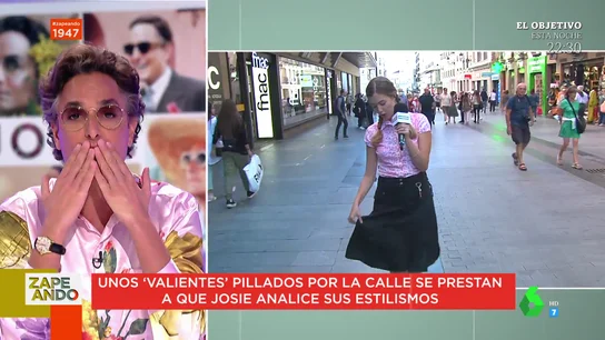 Josie analiza looks de las personas en plena calle Josie analiza looks de las personas en plena calle