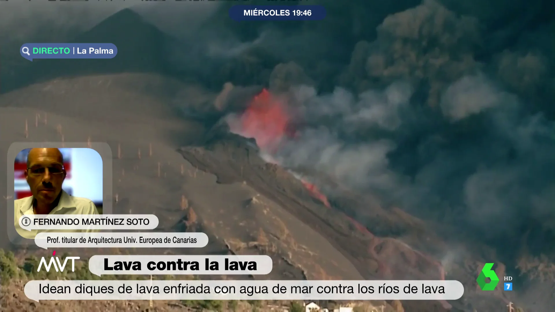 Un dique de lava solidificada: el proyecto del arquitecto Fernando Martínez Soto para desviar la colada y proteger poblaciones