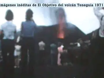 Imágenes inéditas de la erupción del volcán Teneguía, en 1971 en La Palma