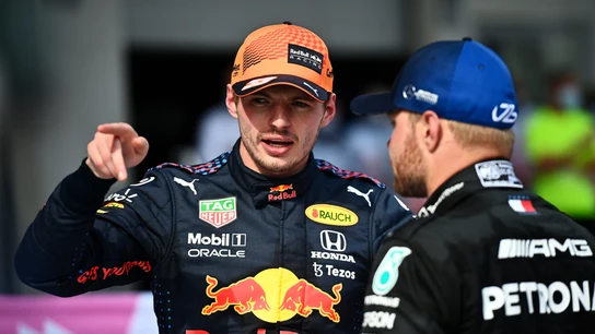 Max Verstappen y Valtteri Bottas Max Verstappen y Valtteri Bottas